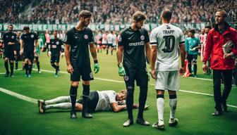 Eintracht Frankfurt: Trapp muss zur Halbzeit verletzungsbedingt ausgewechselt werden