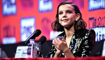 Millie Bobby Brown beeindruckt in einem funkelnden Playsuit